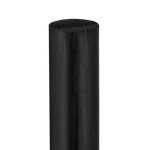 Suport hartie igienica, loc depozitare 5 rezerve, bambus, negru/maro natur, 19 X 19 X 71 cm - imagine 5