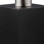 Dispenser sapun lichid, polirasina, cap pompa din inox, negru, 300 ml, 17,5 x 7 x 8 cm - imagine 4