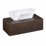 Suport servetele, din bambus, maro inchis, 9 x 27,5 x 15,5 cm