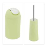 Set accesorii baie, 6 piese, verde/argintiu - imagine 9