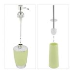 Set accesorii baie, 6 piese, verde/argintiu - imagine 7