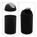 Set accesorii de baie, 6 piese, negru - imagine 4