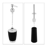 Set accesorii de baie, 6 piese, negru - imagine 5