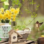 Casuta rustica decorativa suspendata pentru pasari, lemn, 29 x 20 x 12 cm - imagine 3