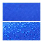Geanta impermeabila, pentru plaja sau drumetii, rezistenta la praf si umiditate, PVC robust, 20 L, albastru/negru/alb, 25 x 0.5 x 60 cm - imagine 5