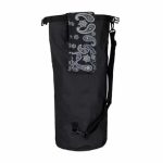 Geanta impermeabila, pentru plaja sau drumetii, rezistenta la praf si umiditate, PVC robust, 20 L, negru/alb, 25 x 0.5 x 60 cm - imagine 7