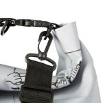 Geanta impermeabila, pentru plaja sau drumetii, rezistenta la praf si umiditate, PVC robust, 20 L, gri/negru, 25 x 0.5 x 60 cm - imagine 4