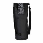 Geanta impermeabila, pentru plaja sau drumetii, rezistenta la praf si umiditate, PVC robust, 30 L, negru/alb, 38 x 0.5 x 72 cm - imagine 8