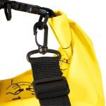 Geanta impermeabila, pentru plaja sau drumetii, rezistenta la praf si umiditate, PVC robust, 30 L, galben/negru, 38 x 0.5 x 72 cm - imagine 6