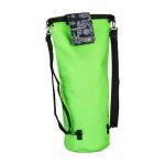 Geanta impermeabila, pentru plaja sau drumetii, rezistenta la praf si umiditate, PVC robust, 30 L, verde/negru, 38 x 0.5 x 72 cm - imagine 8