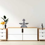 Cantar Rustic decorativ, 3 greutati 13g/27g/51g, fonta, 24 x 27 x 10,5 cm - imagine 5