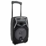 Boxa portabila tip troler 400 W, cu bluetooth, microfon, telecomanda, lumini LED, 32 x 29 x 51,5 cm - imagine 4