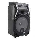 Boxa portabila tip troler 400 W, cu bluetooth, microfon, telecomanda, lumini LED, 32 x 29 x 51,5 cm - imagine 6