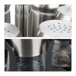 Set 12 recipiente condimente, suport inox, rotativ, 31 x 18 cm - imagine 5
