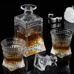 Set whisky 5 piese Relaxdays, 4 pahare 240 ml si o carafa 500 ml - imagine 2