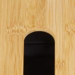 Suport servetele, capac bambus, negru/maro, 10 x 26 x 14 cm - imagine 6