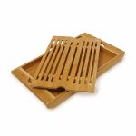 Tocator din bambus ecologic pentru paine, 37 x 21,5 x 3 cm