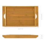 Tocator din bambus ecologic pentru paine, 37 x 21,5 x 3 cm - imagine 4