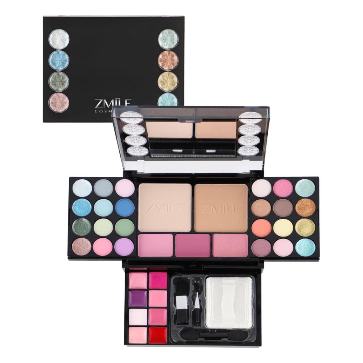 Paleta de machiaj "Diamonds" Vegan, 42 piese, ZmileCosmetics - imagine 4