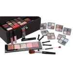 Trusa de machiaj "Delicate Beauty Velvety" Vegan, 74 piese, caseta catifea dark grey, ZmileCosmetics - imagine 3