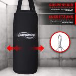 Sac de box pentru copii, cu 2 manusi incluse, 9kg, negru - imagine 5