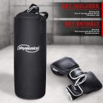 Sac de box pentru copii, cu 2 manusi incluse, 9kg, negru - imagine 8