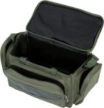 Geanta pescuit Physionics® impermeabila, 4 compartimente, curea de umar captusita, manere de transport, verde Army, 56 x 31 x 30cm - imagine 3