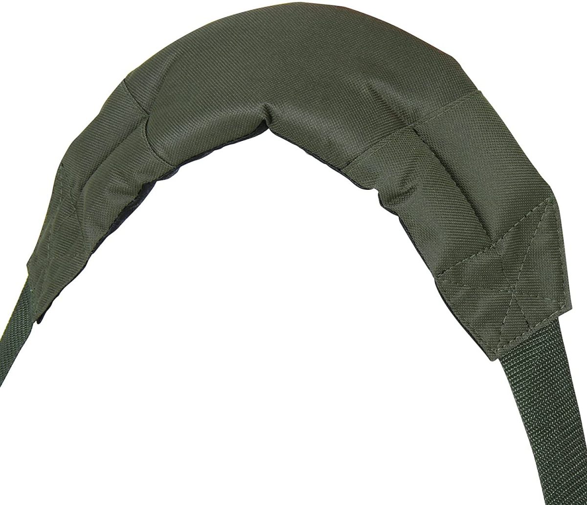 Geanta pescuit Physionics® impermeabila, 4 compartimente, curea de umar captusita, manere de transport, verde Army, 56 x 31 x 30cm - imagine 8
