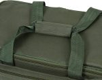 Geanta pescuit Physionics® impermeabila, 4 compartimente, curea de umar captusita, manere de transport, verde Army, 56 x 31 x 30cm - imagine 4