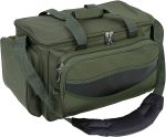Geanta pescuit Physionics® impermeabila, 4 compartimente, curea de umar captusita, manere de transport, verde Army, 56 x 31 x 30cm - imagine 6