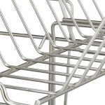 Scurgator vase Relaxdays, din metal, 2 niveluri, cu suport de tacamuri, 23.5 x 48 x 32 cm - imagine 7