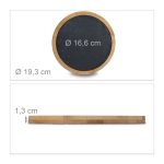Tocator de bucatarie Relaxdays, din bambus, 1.3 x 19.3 x 19.3 cm - imagine 2