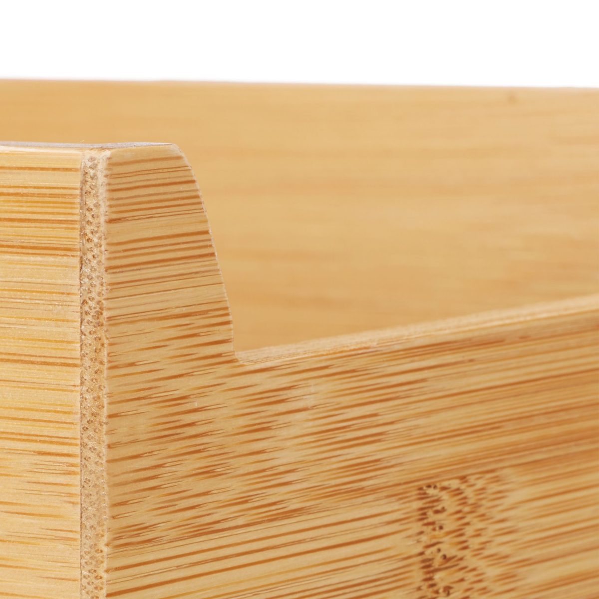 Suport cutite din bambus Relaxdays, cu suport pentru tacamuri, 6.5 x 38 x 30 cm - imagine 6