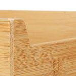 Suport cutite din bambus Relaxdays, cu suport pentru tacamuri, 6.5 x 38 x 30 cm - imagine 6