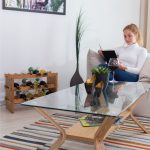 Suport sticle vin Relaxdays, natur, din bambus, 6 nivele, pentru 36 sticle, 80 x 60 x 28.5 cm - imagine 2