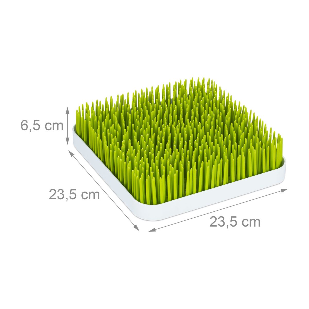 Scurgator vase pentru biberoane si tacamuri pentru bebelusi, Relaxdays, verde, din plastic, 6.5 x 23.5 x 23.5 cm - imagine 4