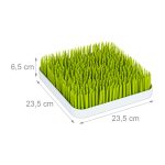Scurgator vase pentru biberoane si tacamuri pentru bebelusi, Relaxdays, verde, din plastic, 6.5 x 23.5 x 23.5 cm - imagine 4