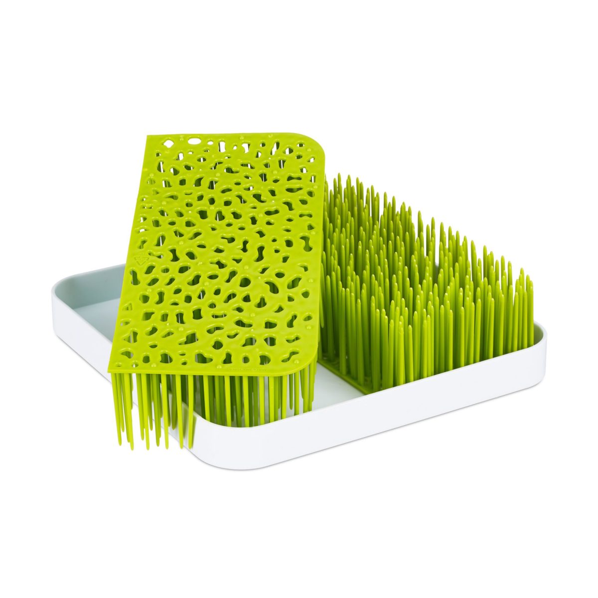 Scurgator vase pentru biberoane si tacamuri pentru bebelusi, Relaxdays, verde, din plastic, 6.5 x 23.5 x 23.5 cm - imagine 6