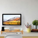 Suport pentru monitor, din bambus, 9 x 60 x 30 cm - imagine 2