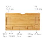 Suport pentru monitor, din bambus, 9 x 60 x 30 cm - imagine 4