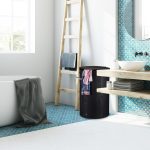 Cos de rufe din bambus si MDF, 65 l, maro, 63 x 40 cm - imagine 9