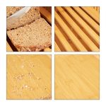 Feliator manual de pâine din bambus Relaxdays, cu tavă colectare - imagine 8