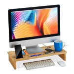 Suport pentru monitor, 9 x 54 x 23 cm, din bambus