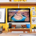 Suport pentru monitor, 9 x 54 x 23 cm, din bambus - imagine 5