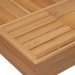 Suport pentru tacamuri, RelaxDays, din bambus, extensibil, natur, 5 x 55 x 44,5 cm - imagine 8