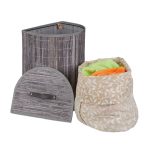Cos de rufe Relaxdays, gri, 30 l, 50 x 39 x 30, 5 cm - imagine 6