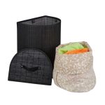 Cos de rufe Relaxdays, negru, 30 l, 50 x 39 x 30, 5 cm - imagine 5
