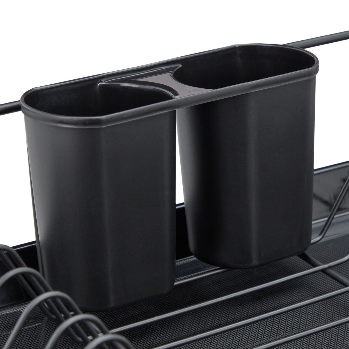 Scurgator vase Relaxdays, negru, 11 x 48 x 31.5 cm - imagine 4