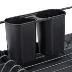 Scurgator vase Relaxdays, negru, 11 x 48 x 31.5 cm - imagine 4