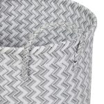 Set 3 cosuri de rufe RelaxDays, plastic, cos mic 23 l, cos mediu 30 l, cos mare 37 l, alb/gri - imagine 7